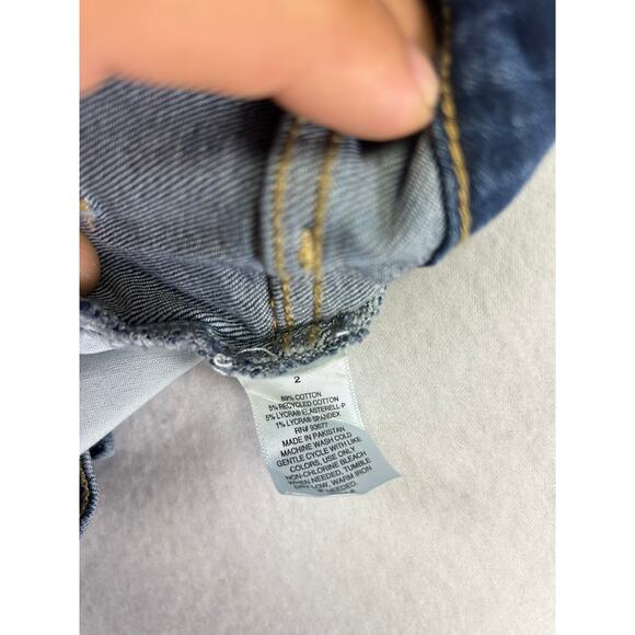 A.n.a Vintage Low Rise Bootcut Dark Wash Jeans - Size 2 Denim Normcore Classic - Picture 7 of 9